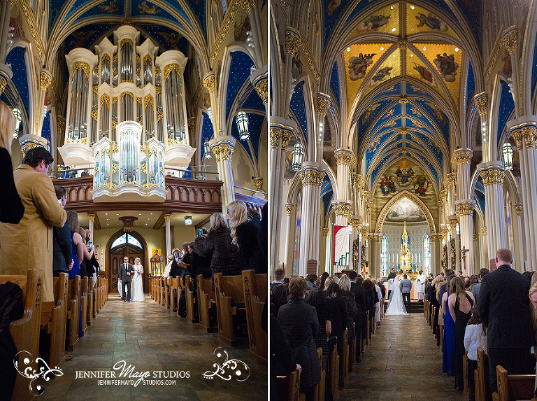 Sacred Heart Basilica wedding photographer University of Notre Dame wedding photos