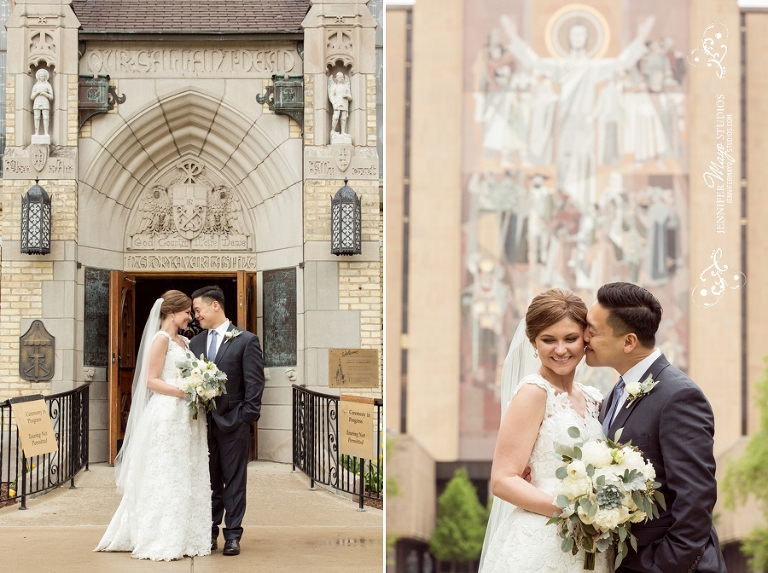Notre Dame Wedding Photography Morris Inn and Sacred Heart Basilica